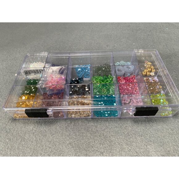 Box of Assorted Czech Crystal Beads In Vibrant Colors - Picture 9 of 10